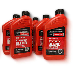 Kit de 5 unidades de aceite original Motorcraft 5W20 para Ford Escape - PROPARTS