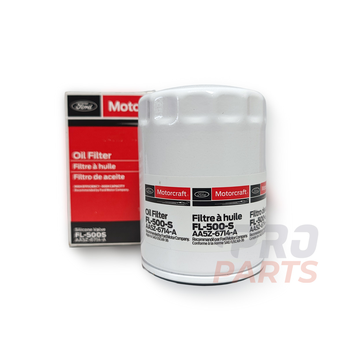 Kit de cambio de aceite original Motorcraft 5W20 con filtro FL500S para motor Ford F-150 V6 - PROPARTS