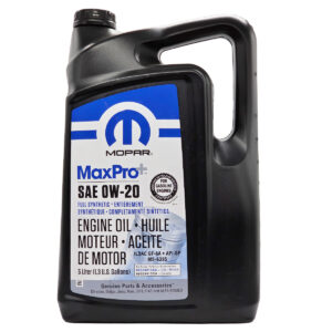 Bidón de aceite original Mopar 0W20 full sintético 5 litros para Jeep Dodge RAM - PROPARTS