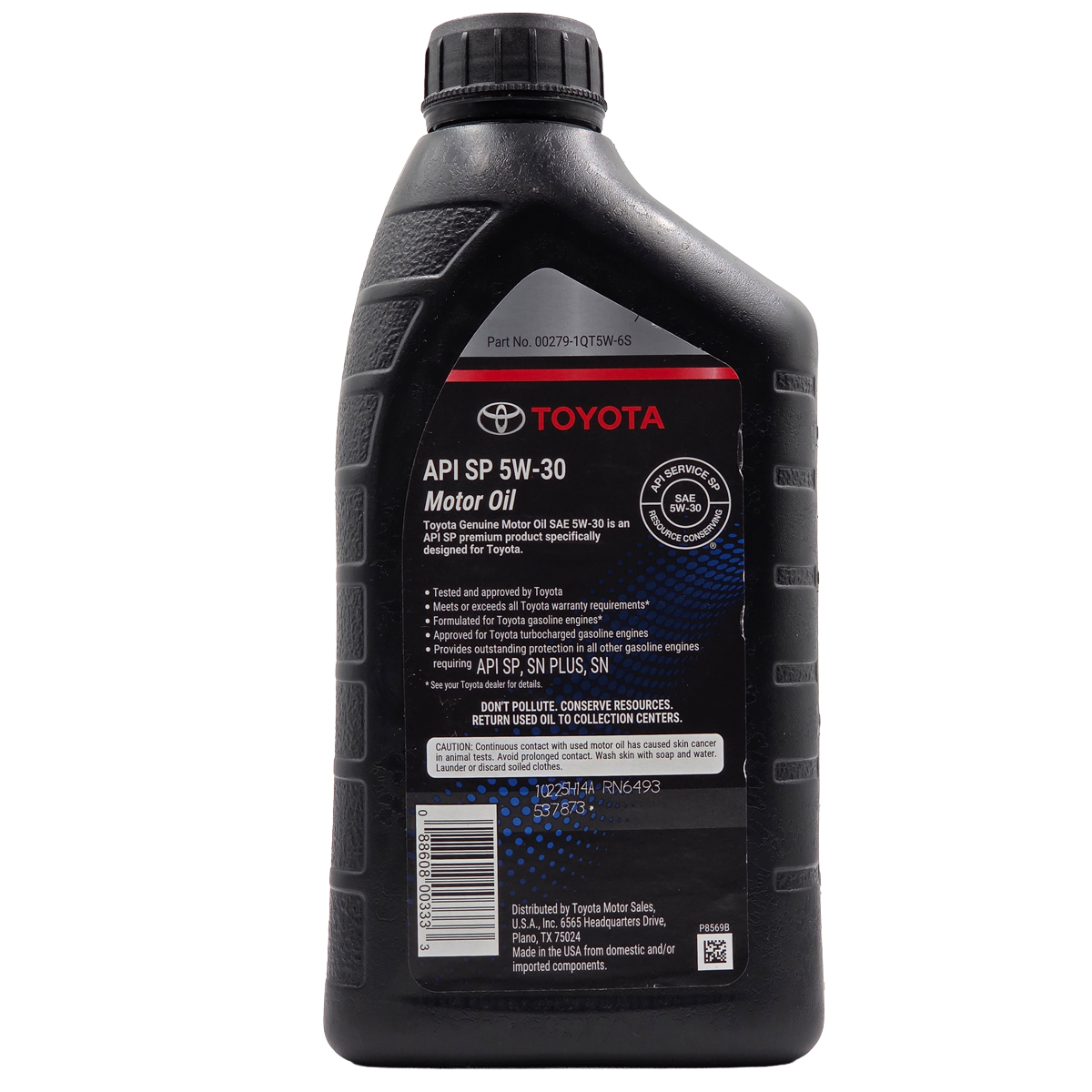 Pack 4 Aceite de Motor Toyota 5W-30 Original 946 ML - Imagen 3