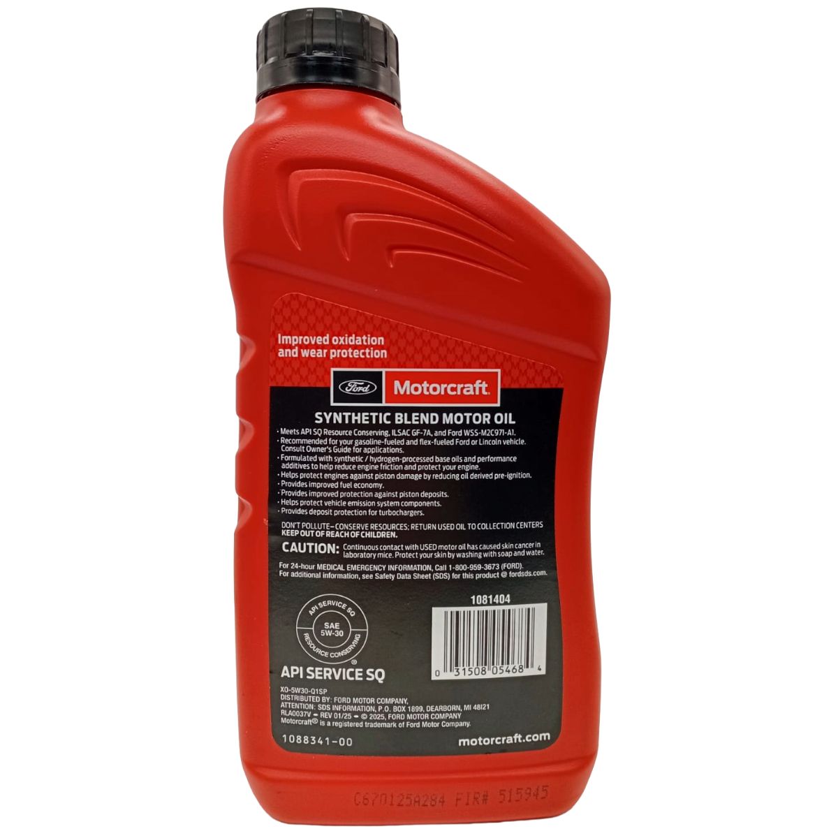 aceite motorcraft 5w30 6 unidades ford 5.7 litros