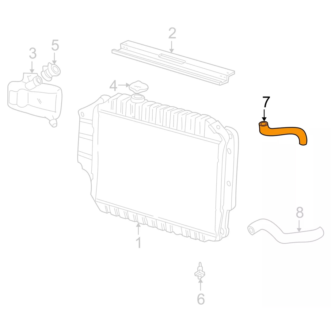 Manguera Radiador Superior Ford E-150 2005-2010 Original - Imagen 2