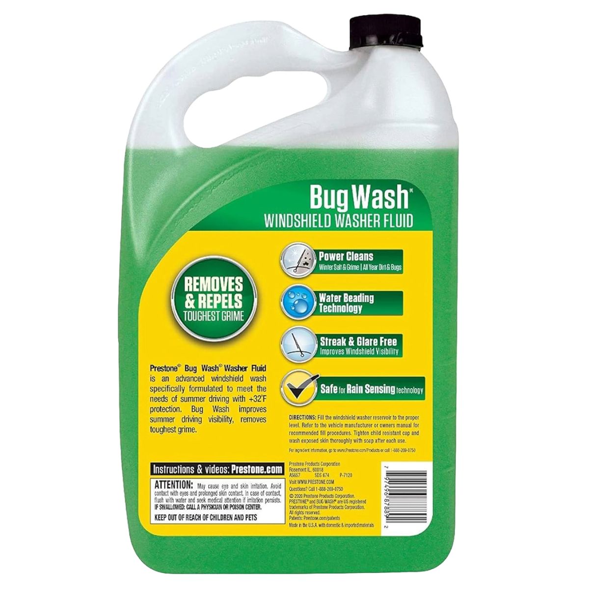 limpia parabrisas prestone bug wash 3.78l