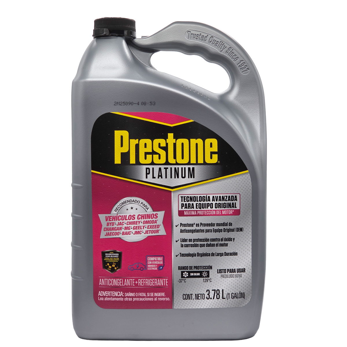 Refrigerante Prestone Rosado 50/50 para vehículos chinos - PROPARTS