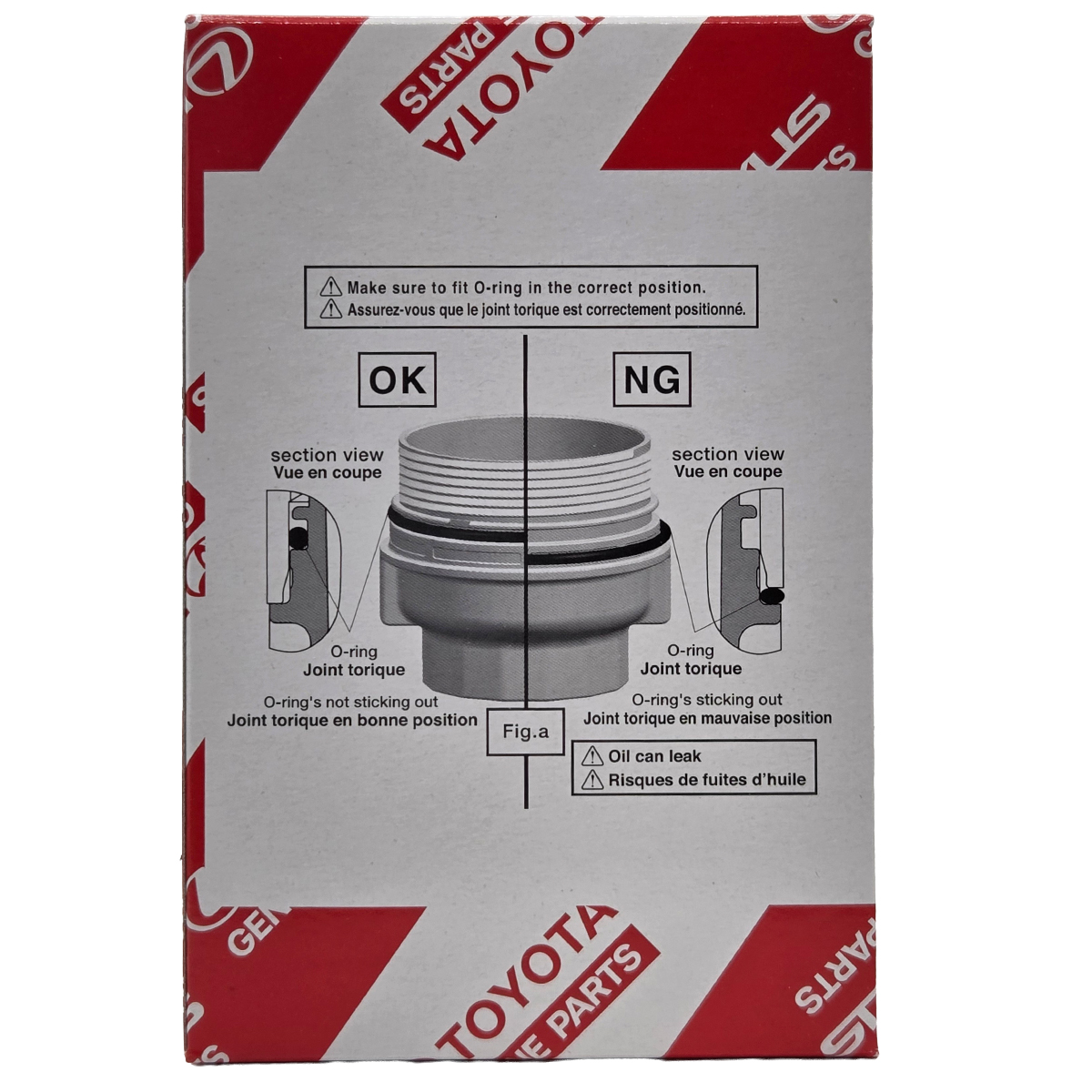 Filtro de aceite cartucho original Toyota OEM 04152-YZZA5 para 4Runner Prado V6 - PROPARTS