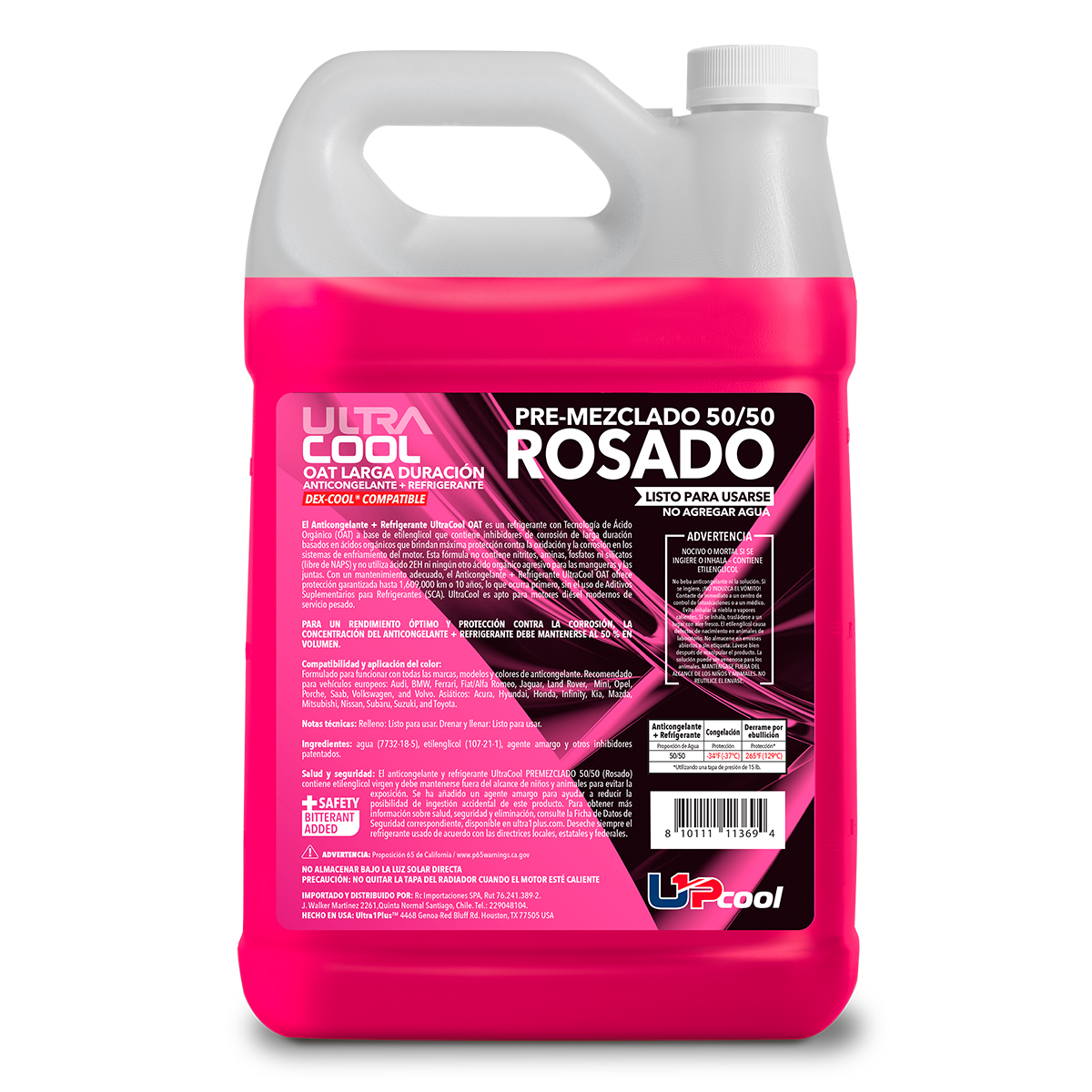 Refrigerante Ultra1Plus 50/50 Rosado para Audi, Volkswagen, BMW y Porsche - Imagen 2