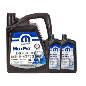 Pack 6.89 litros de aceite Mopar 5W-20 original para motores Dodge Jeep y RAM - PROPARTS