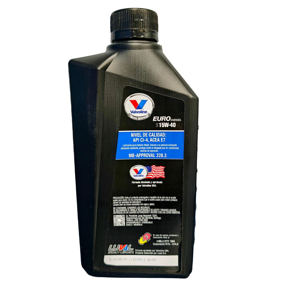 Aceite 15w40 Ci-4 Eurodiesel E-4 Valvoline 1 Litro - Imagen 2