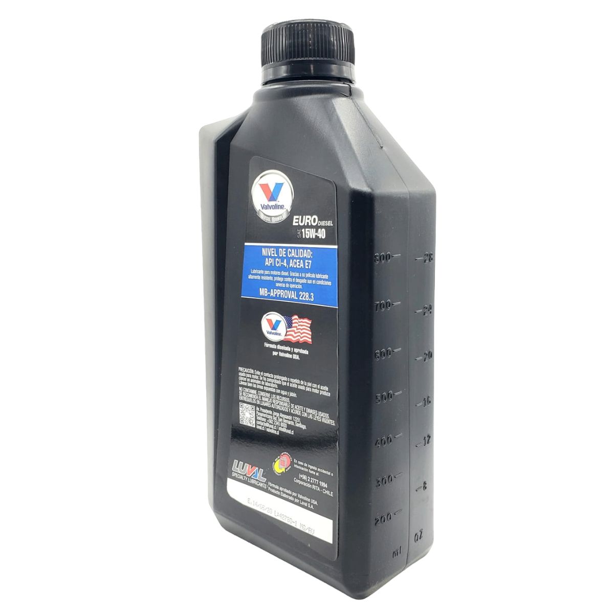 Aceite 15w40 Ci-4 Eurodiesel E-4 Valvoline 1 Litro - Imagen 3