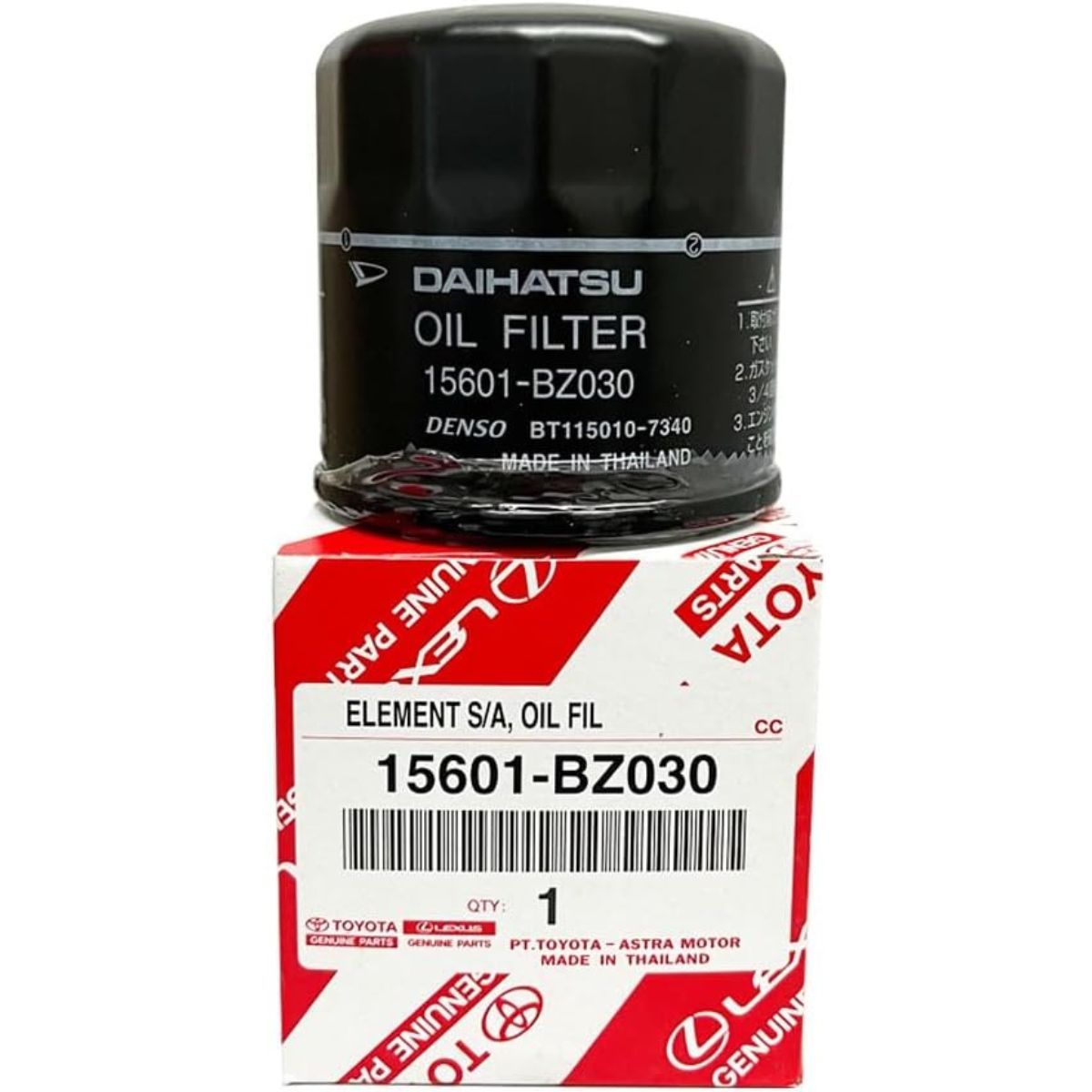 Filtro de Aceite Original Toyota Avanza, Rush y Wigo